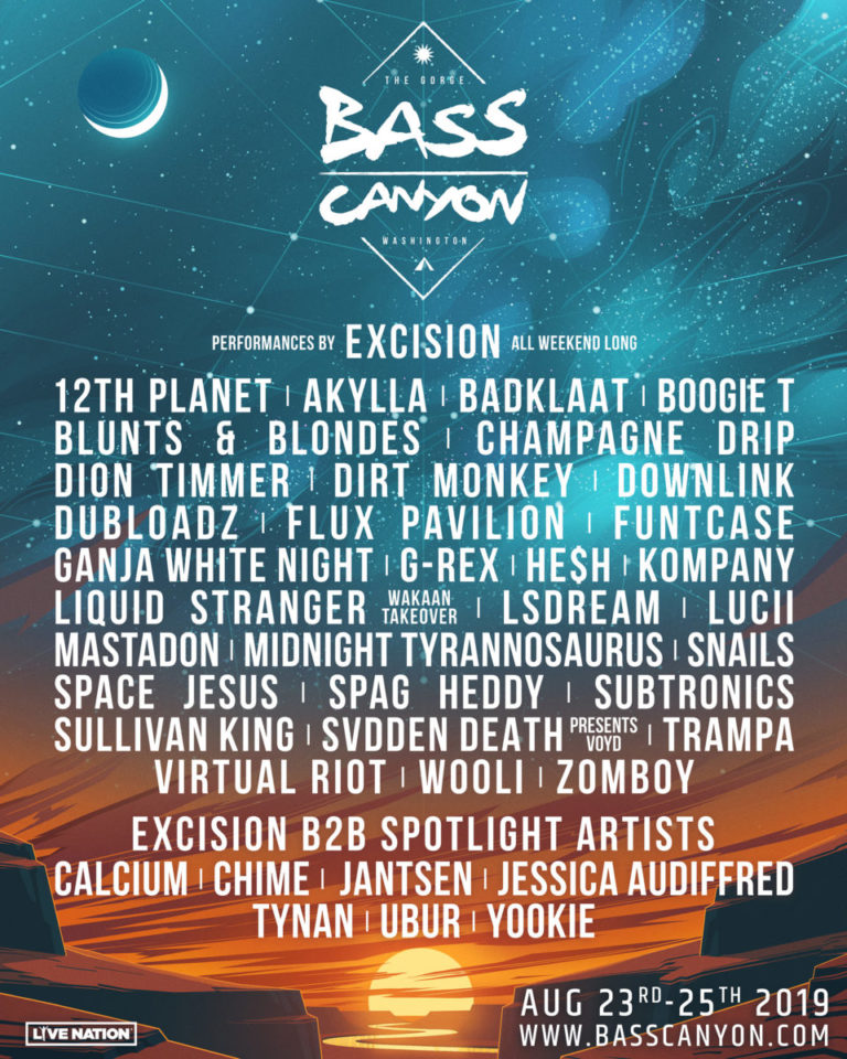 Bass Canyon's daily lineup is here, spotlighting genre's biggest up-and ...