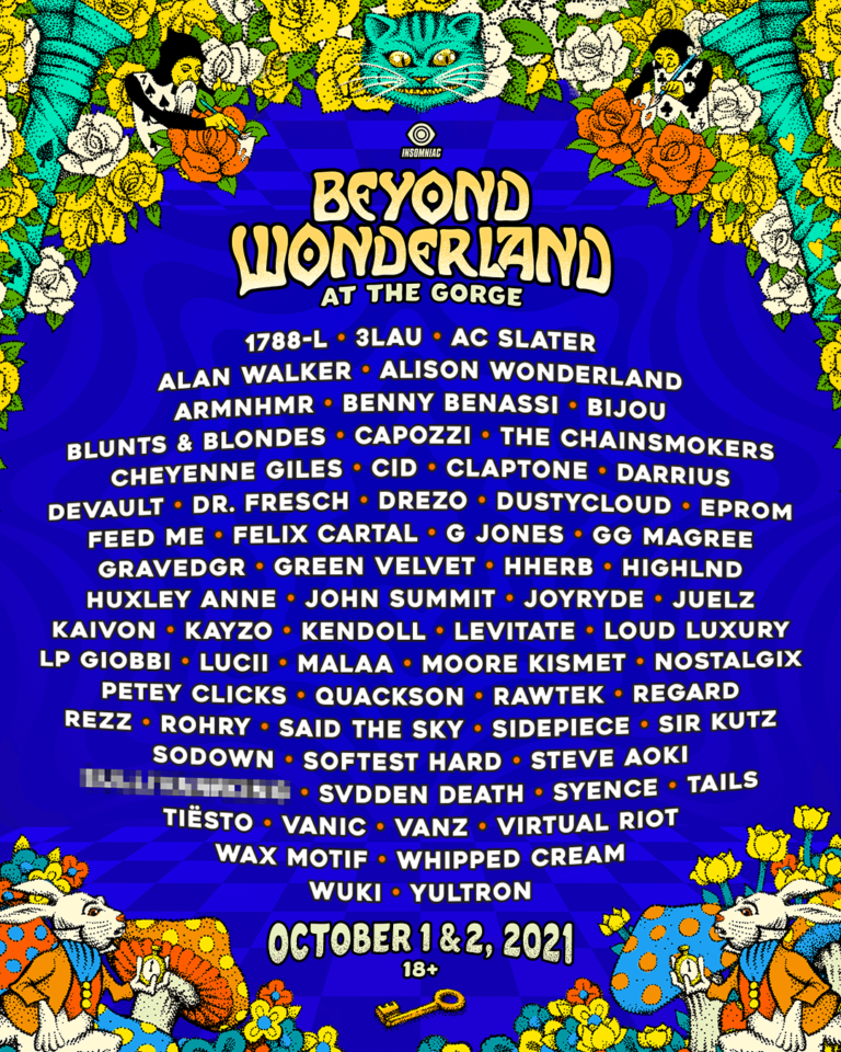 beyond wonderland 2021 gorge