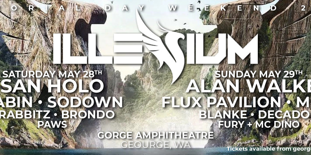 Illenium to take hold of the for 2day Memorial Day extravaganza