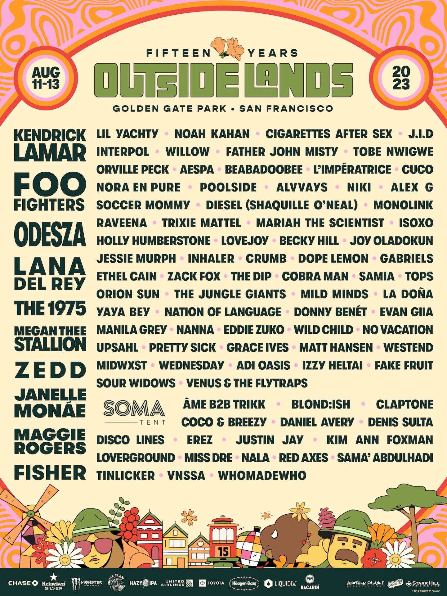 The 2023 DMNW Guide to Outside Lands Festival in San Francisco