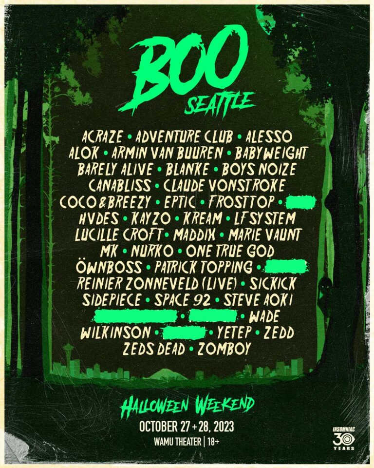 BOO Seattle returns for a third Halloween with a hot lineup in 2023 boo