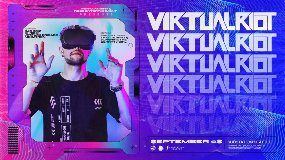 低音大师Virtual Riot将于9月28日在西雅图的Substation震撼登场