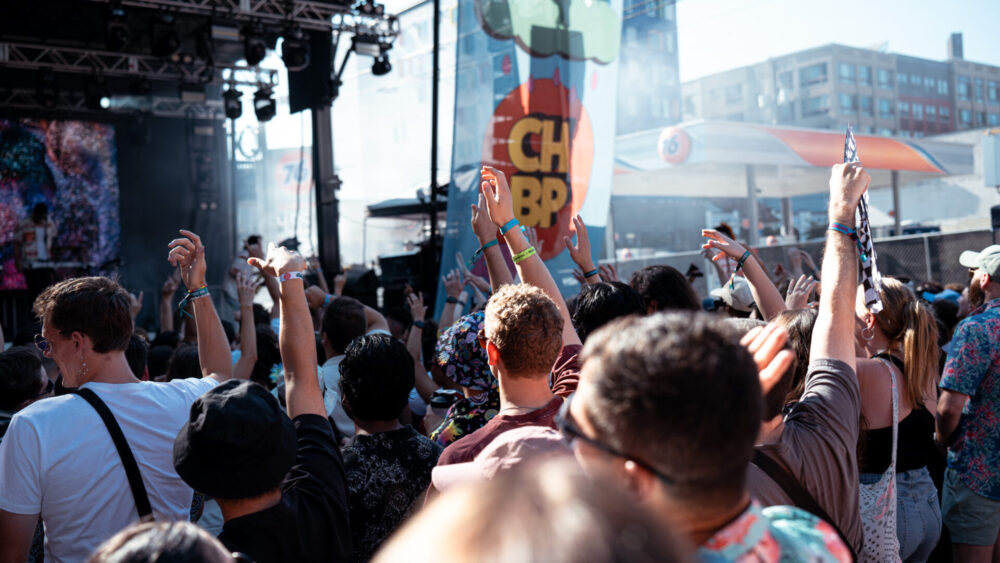 Concertgoers at the Capitol Hill Block Party 2024 main stage