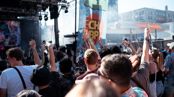 Concertgoers at the Capitol Hill Block Party 2024 main stage