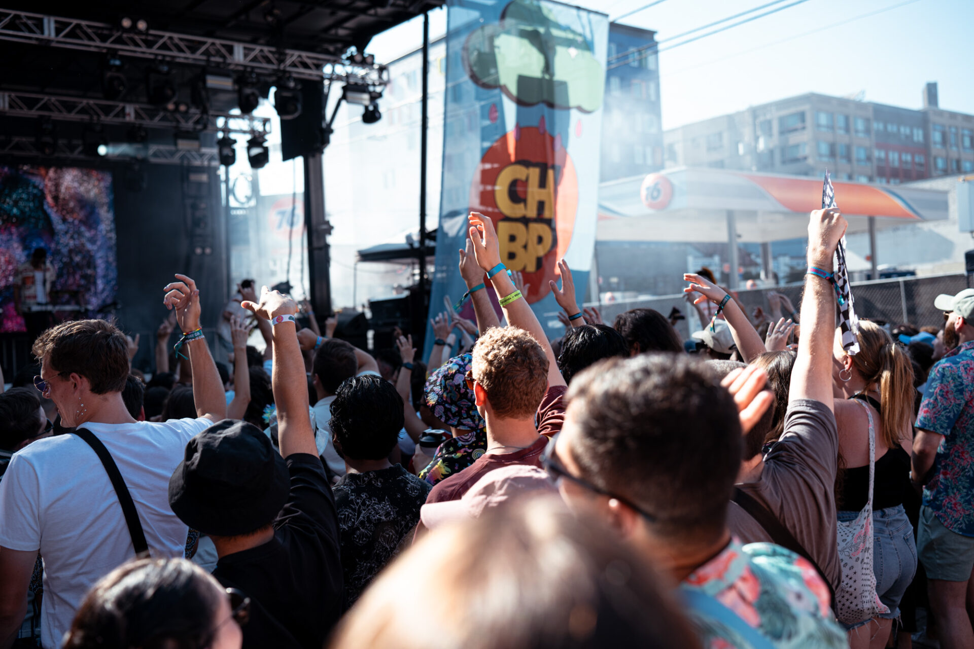 Concertgoers at the Capitol Hill Block Party 2024 main stage